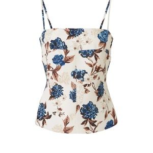 Tory Burch floral strappy back top, size 2, NWT